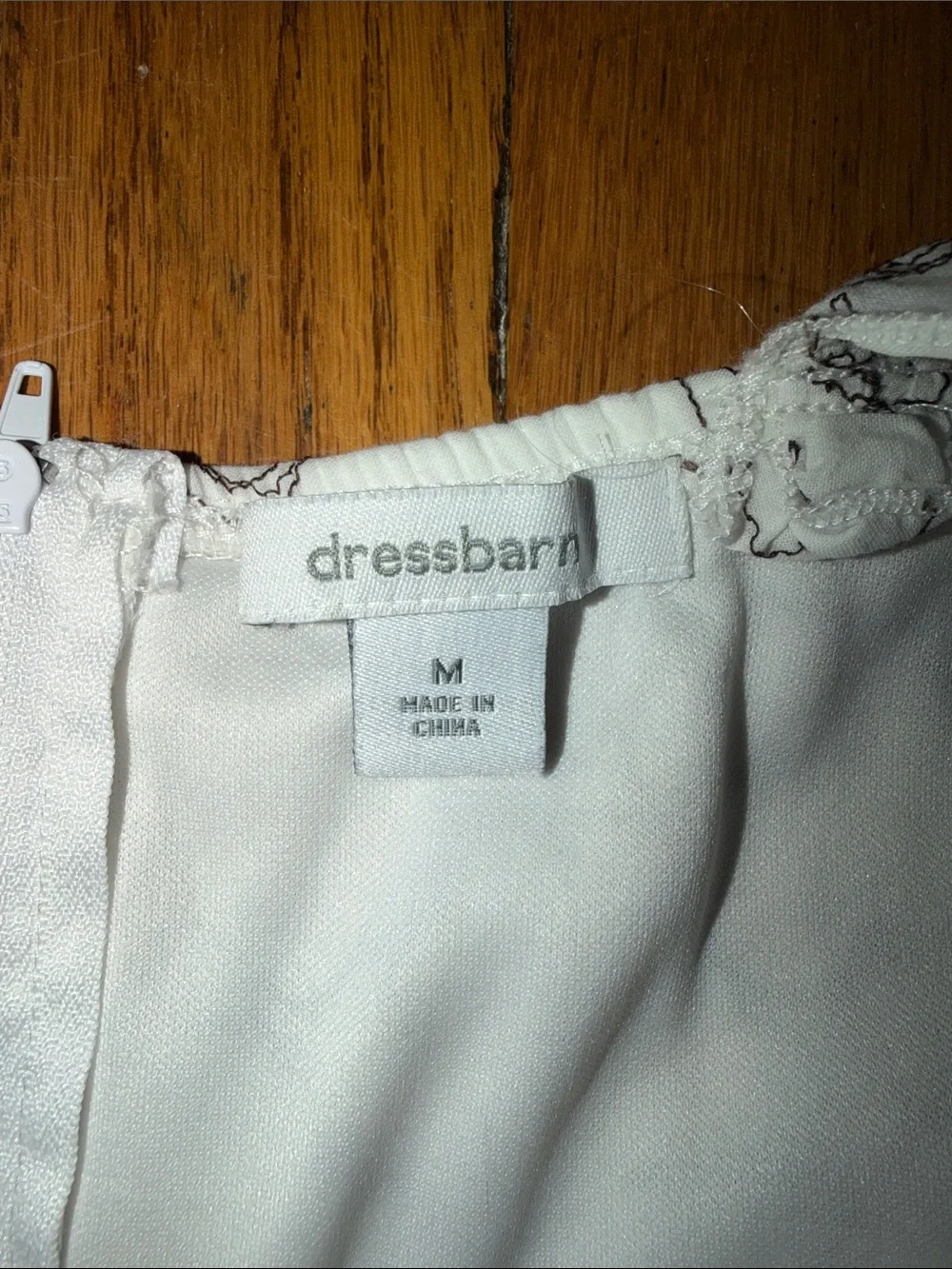 Vintage Y2K Dressbarn White Lace-Edged floral Babydoll top - Picture 2 of 6